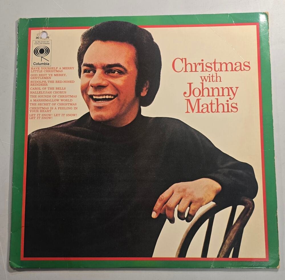 Johnny Mathis Christmas With Johnny Mathis LP Vinyl Record Columbia 3C 38306